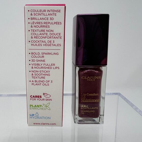 NIB Clarins Lip Oil Purple Rain - Picture 6 of 6